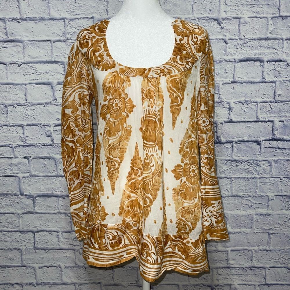 Diane Von Furstenberg Charleen Gold Top - Picture 3 of 14